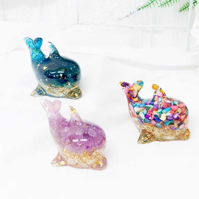 Natural ore resin diy ornament Lucky Bags