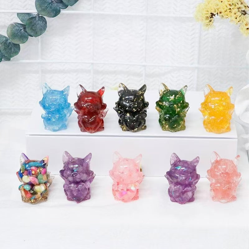 Natural ore resin diy ornament Lucky Bags